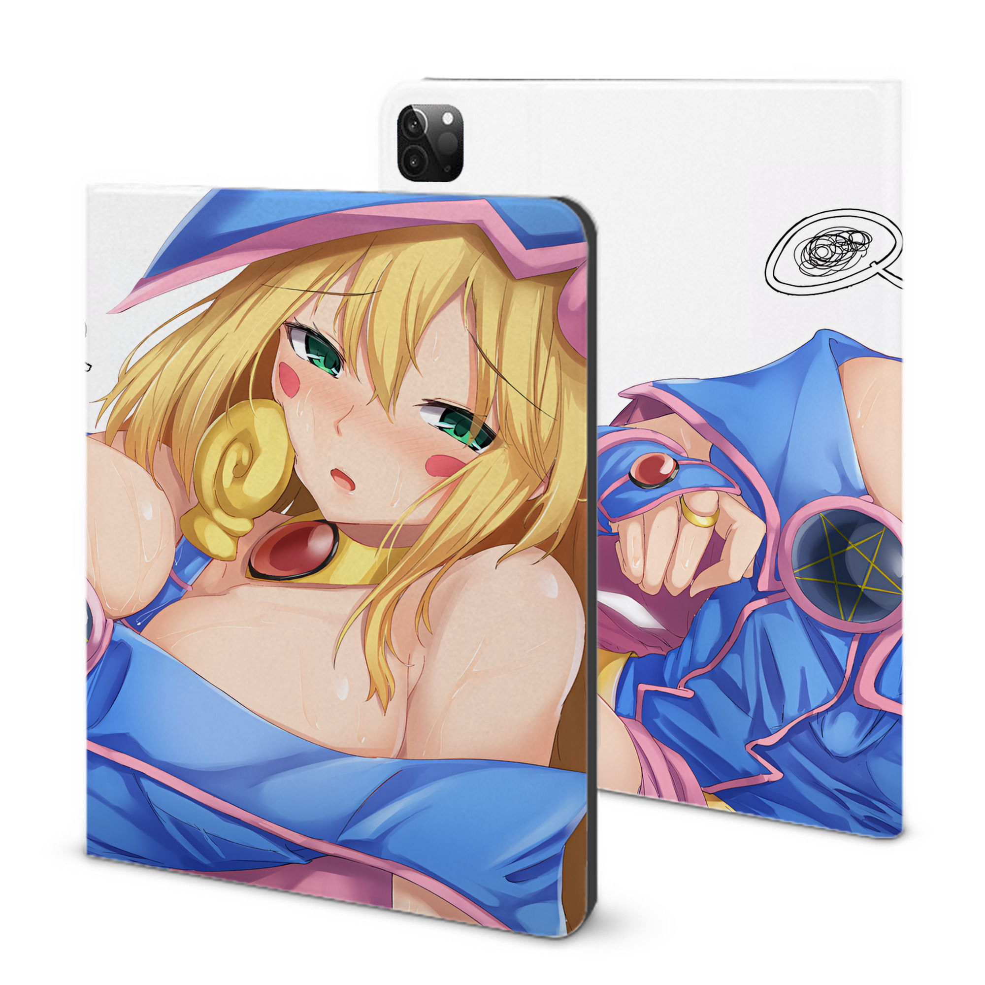 （画像用） 遊☆戯☆王 Yu-Gi-Oh! IPadケース ペンホルダー付き ブックスタイルデザイン